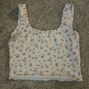 SHEIN Cream Floral Top